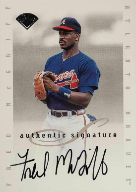 1996 Leaf Signature Extended Autographs Fred McGriff # Baseball Card