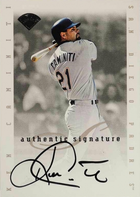 1996 Leaf Signature Extended Autographs Ken Caminiti #KC Baseball Card
