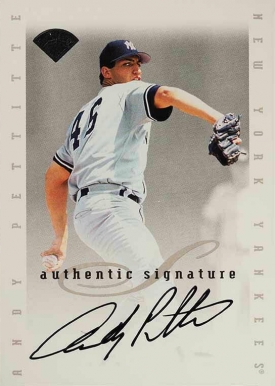 1996 Leaf Signature Extended Autographs Andy Pettitte # Baseball Card