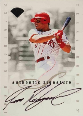 1996 Leaf Signature Extended Autographs Ivan Rodriguez # Baseball Card