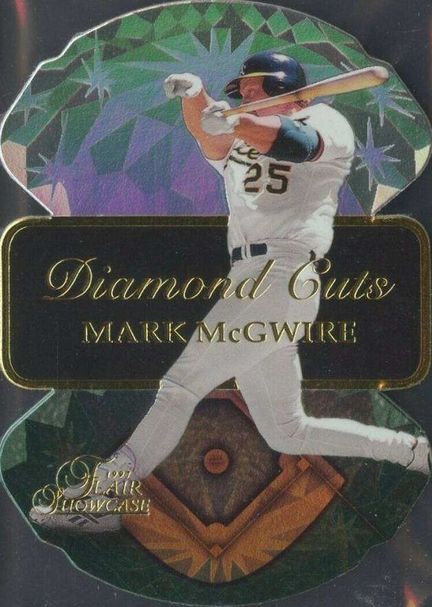 1997 Flair Showcase Diamond Cuts Mark McGwire #11 Baseball Card