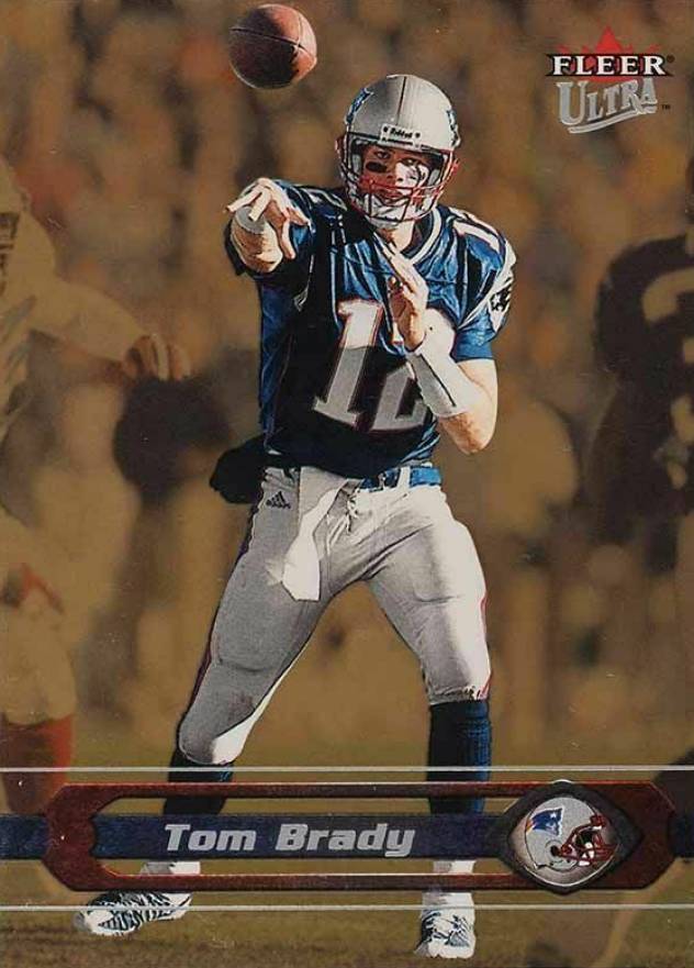 2002 Ultra Gold Medallion Tom Brady #181 Football Card