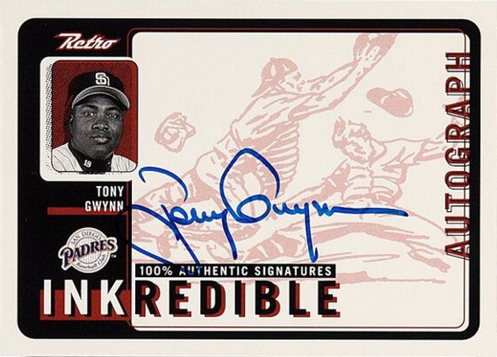1999 Upper Deck Retro Inkredible Tony Gwynn #TG Baseball Card