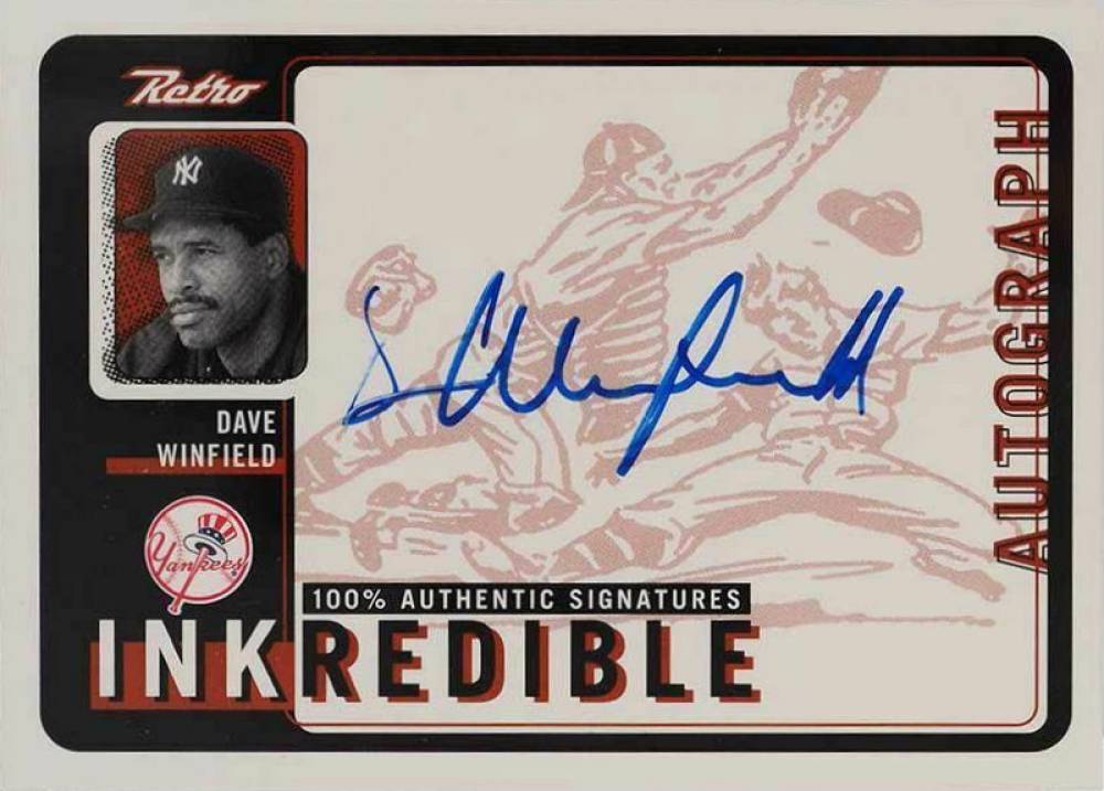 1999 Upper Deck Retro Inkredible Dave Winfield #DW Baseball Card