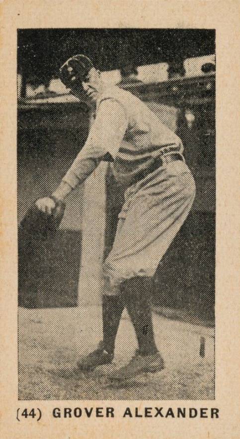 1927 York Caramels Type 1 Grover Alexander #44 Baseball Card