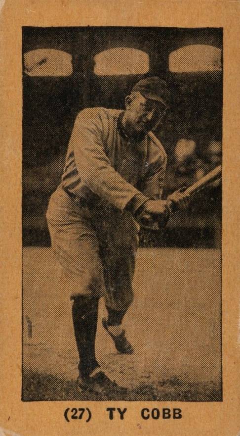1927 York Caramels Type 1 Ty Cobb #27 Baseball Card