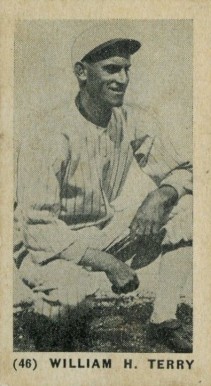 1927 York Caramels Type 1 William H. Terry #46 Baseball Card