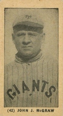 1927 York Caramels Type 1 John J. McGraw #42 Baseball Card