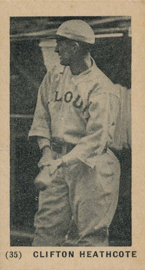 1927 York Caramels Type 1 Clifton Heathcote #35c Baseball Card