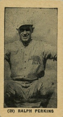 1927 York Caramels Type 1 Ralph Perkins #29 Baseball Card