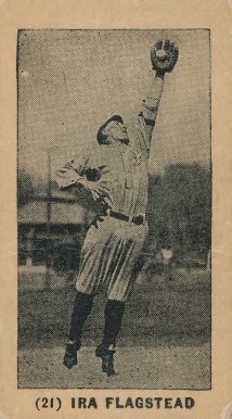 1927 York Caramels Type 1 Ira Flagstead #21 Baseball Card