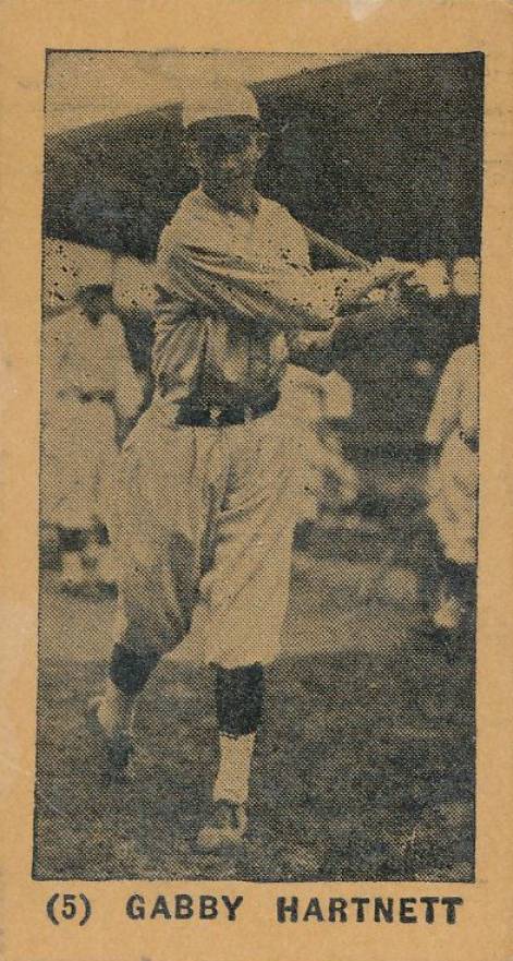 1927 York Caramels Type 1 Gabby Hartnett #5 Baseball Card