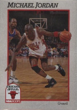 1991 Hoops Prototypes 00 Michael Jordan #4 Basketball Card
