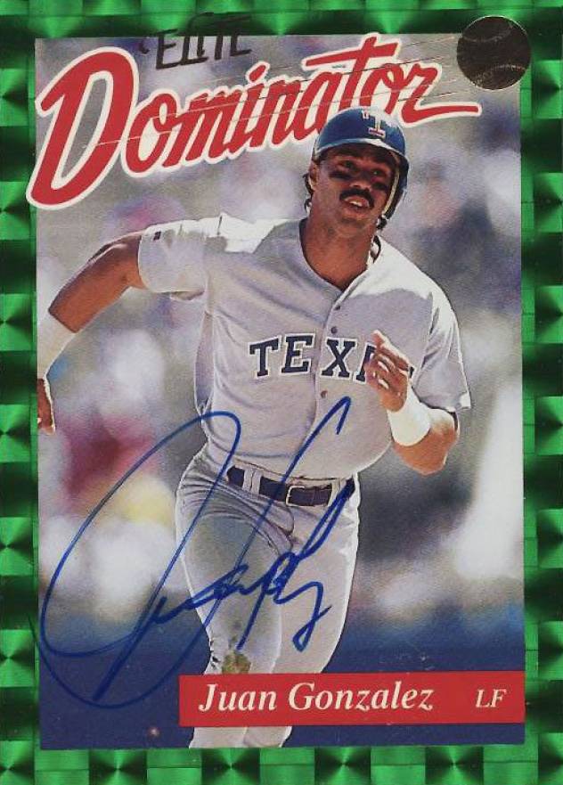 1993 Donruss Elite Dominator Juan Gonzalez #11 Baseball Card