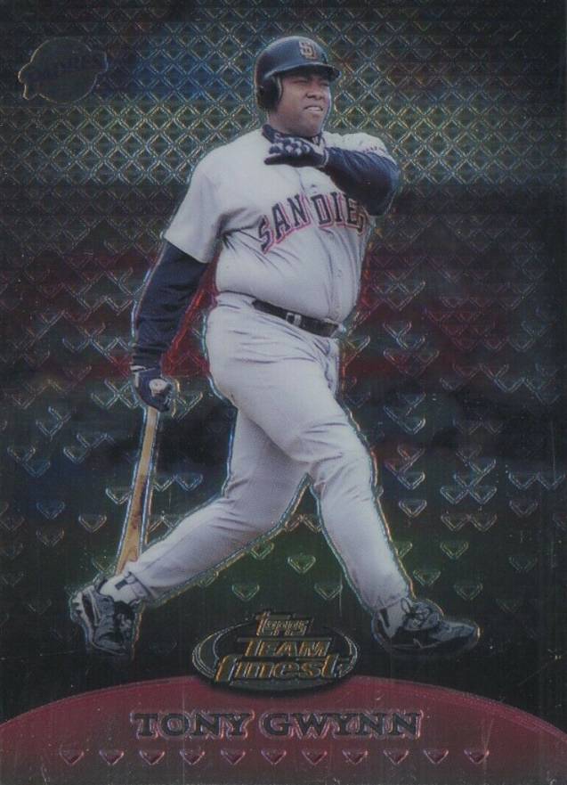 1999 Finest Team Finest Red Tony Gwynn #TF19 Baseball Card