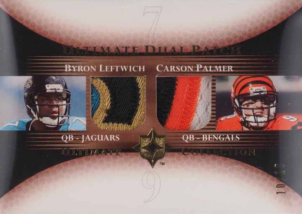 2005 Ultimate Collection Dual Game Jersey Leftwich/Palmer #DP-LP Football Card