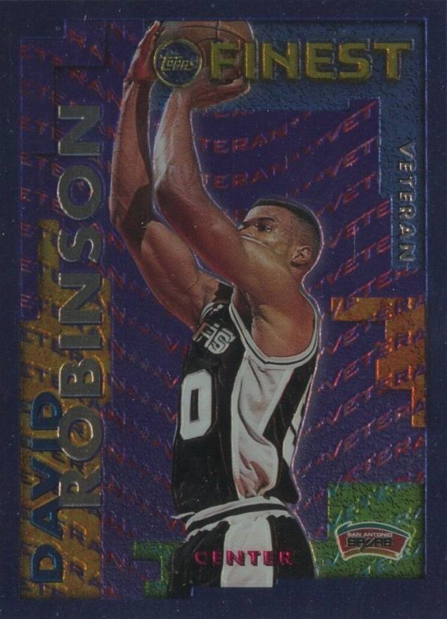 1995 Finest Rookie Veteran  Cory Alexander/David Robinson #RV-29 Basketball Card