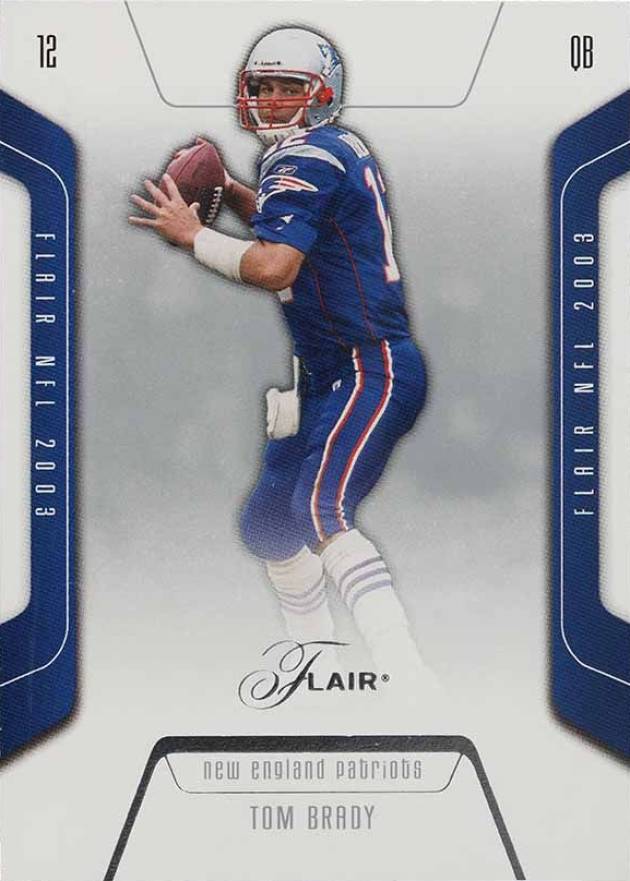 2003 Flair Tom Brady #61 Football Card