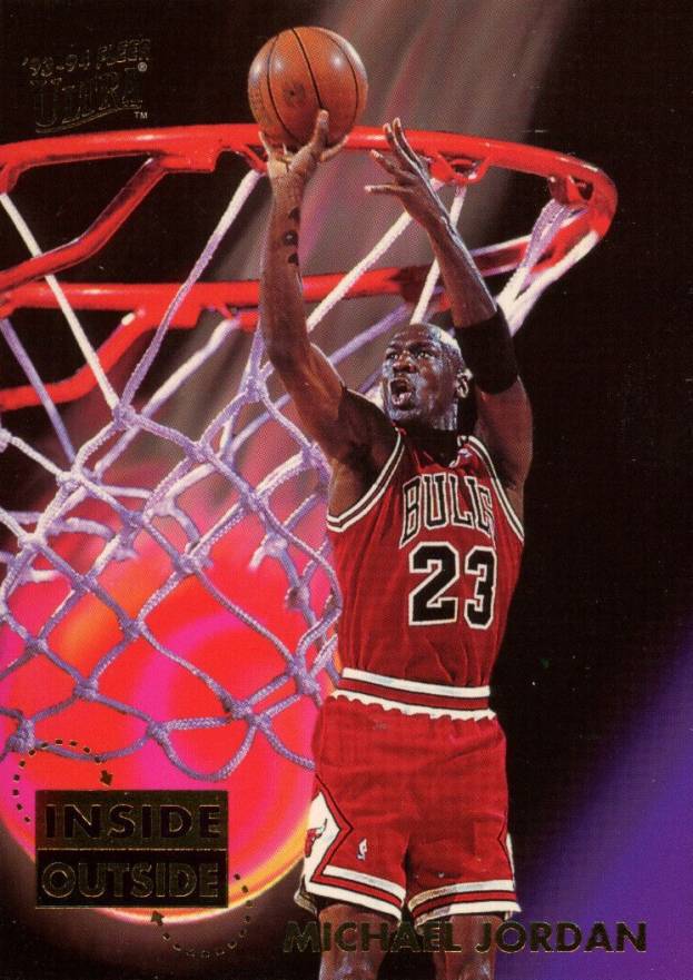 1993 Ultra Inside/Outside Michael Jordan #4 Basketball Card