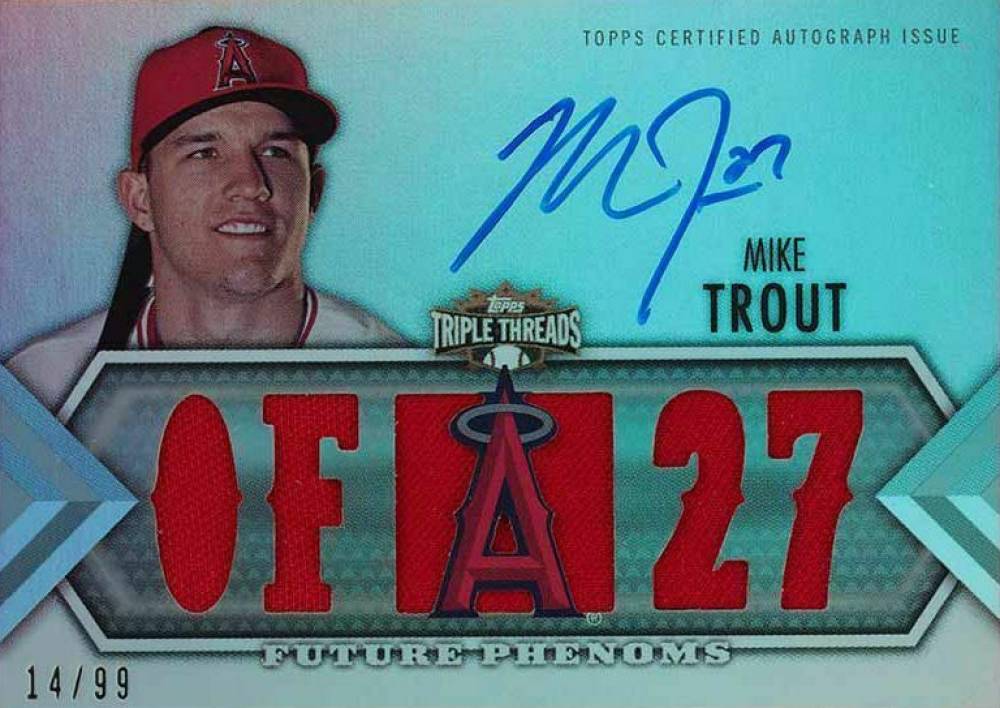 2012 Topps Triple Threads Mike Trout #146 Baseball Card