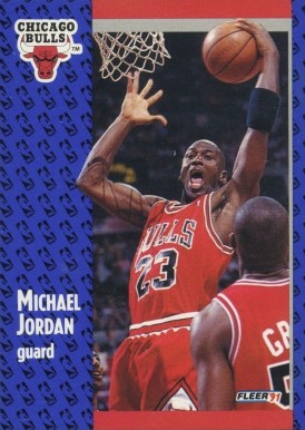 1991 Fleer Tony's Pizza  Michael Jordan #S-33 Basketball Card