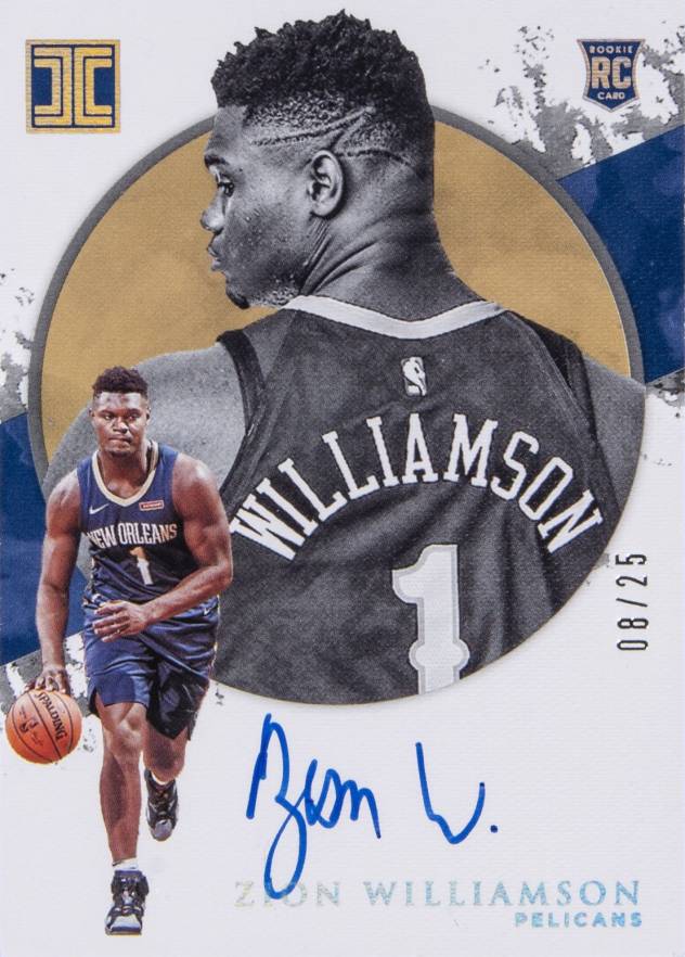 2019 Panini Impeccable Zion Williamson #108 Basketball Card