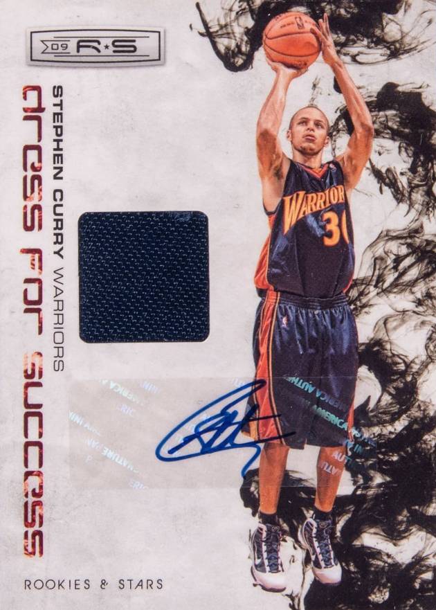 2009 Panini Rookies & Stars Dress For Success Materials Stephen Curry #6 Basketball Card