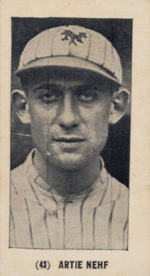 1927 York Caramels Type 2 Artie Nehf #43 Baseball Card