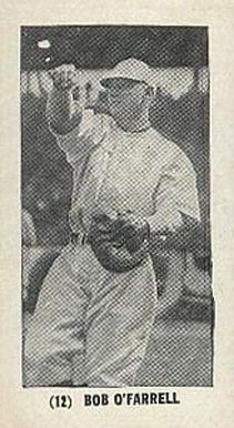 1927 York Caramels Type 2 Bob O'Farrell #12 Baseball Card