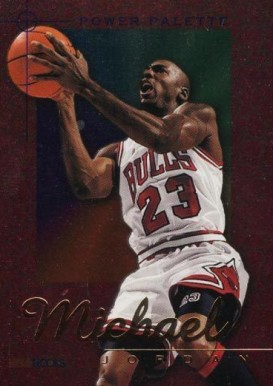1995 Hoops Power Palette Michael Jordan #1 Basketball Card