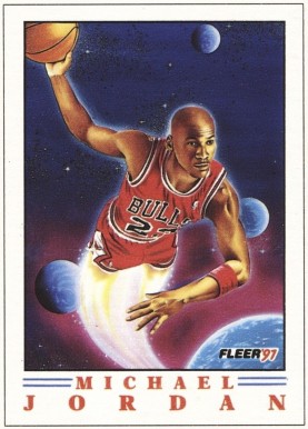 1991 Fleer Wheaties Hand Cut Michael Jordan #70 Basketball Card