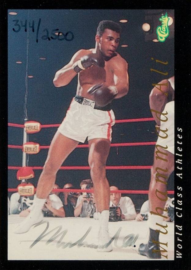 1991 RINGLORDS #40 THE GREATEST MUHAMMAD ALI HALL OF FAME RARE CARD 