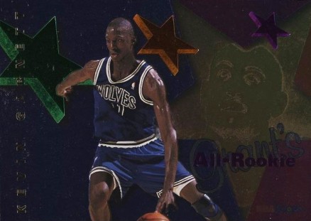 1995 Hoops Grant's All-Rookie Kevin Garnett #6 Basketball Card