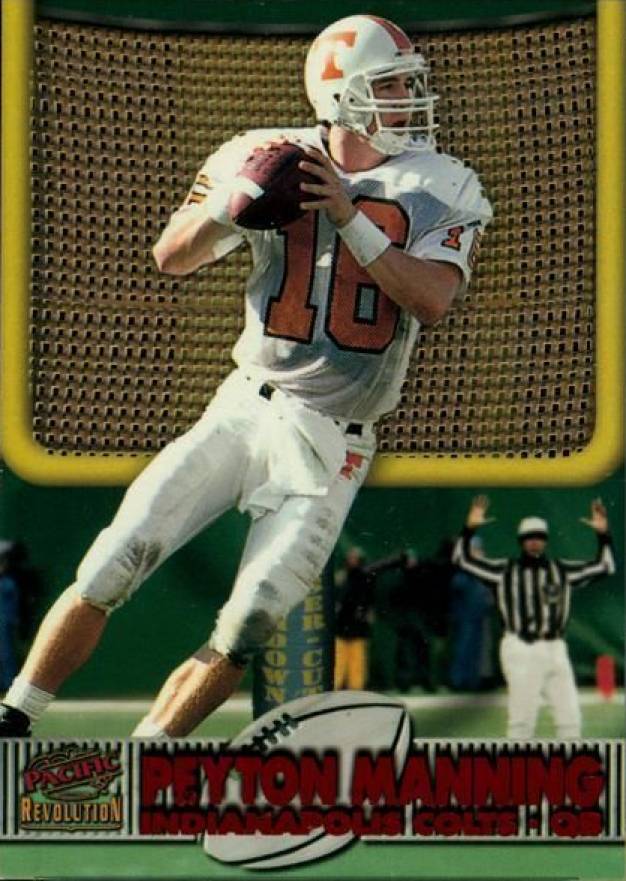 1998 Pacific Revolution Touchdown Club Peyton Manning #10 Football Card