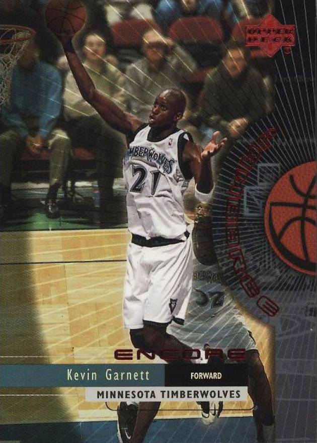 1999 Upper Deck Encore Jamboree Kevin Garnett #J3 Basketball Card