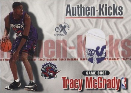1998 Skybox E-X Century Authen-Kicks Tracy McGrady #2 Basketball Card