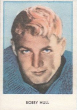 1961 Swedish Rekord Journal-Hand Cut Bobby Hull # Hockey Card