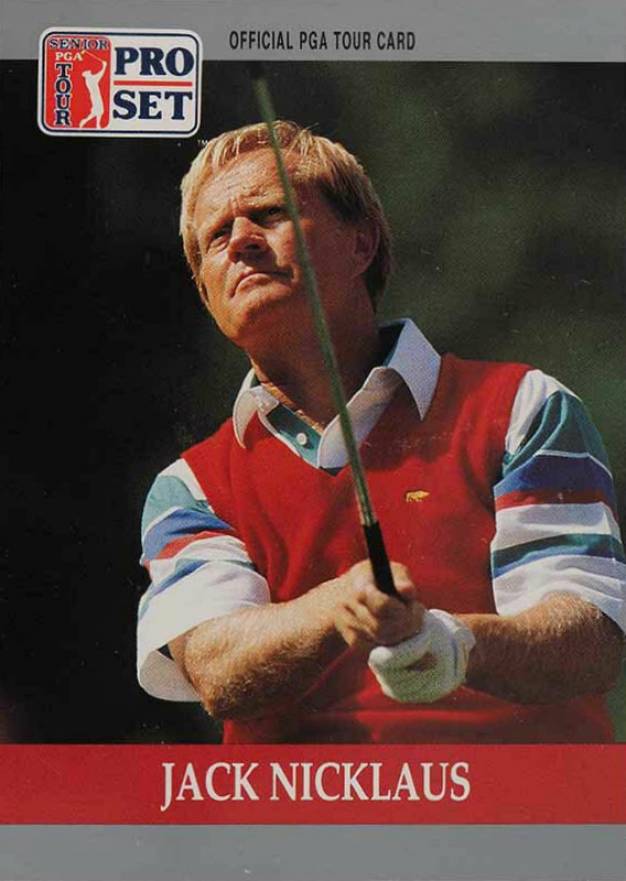 1990 Pro Set PGA Tour Jack Nicklaus #93 Golf Card