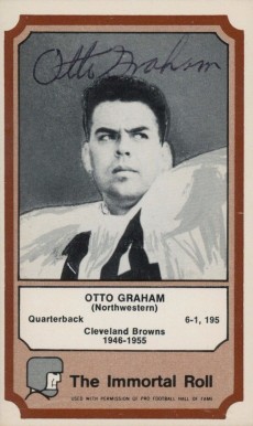 1974 Fleer HOF Otto Graham #9 Football Card