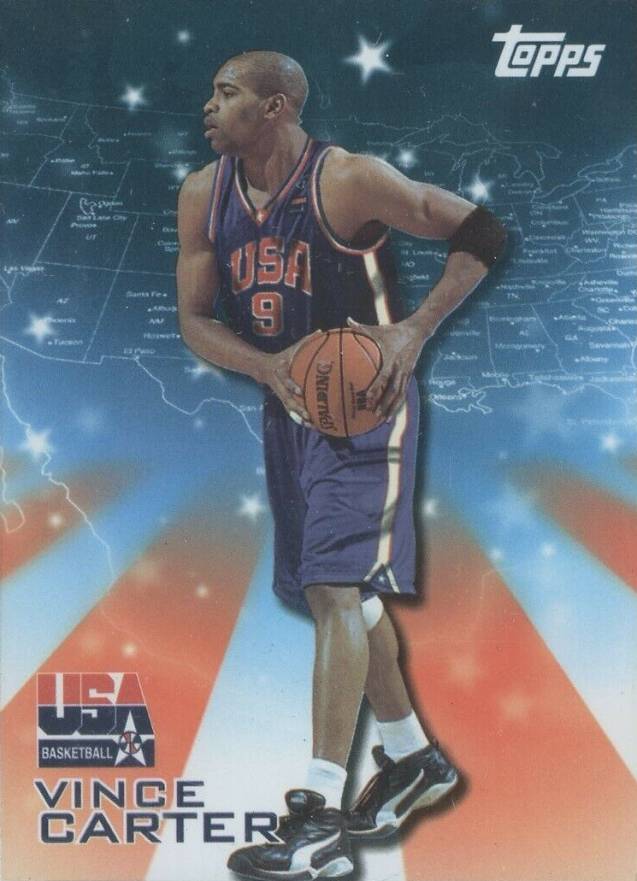 2000 Topps Team USA Basketball Vince Carter #7 Basketball Card