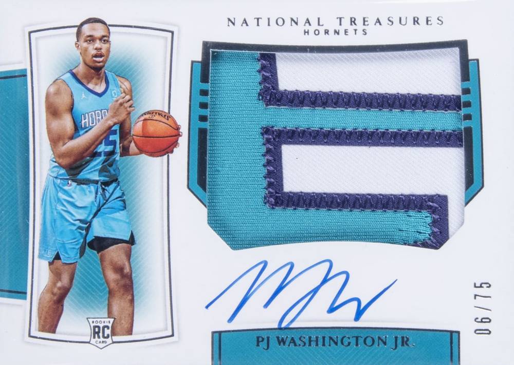 2019 Panini National Treasures PJ Washington Jr. #122 Basketball Card