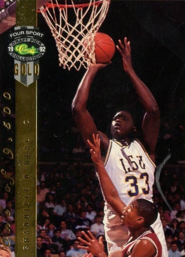 1992 Classic 4 Sport Shaquille O'Neal #1 Basketball Card