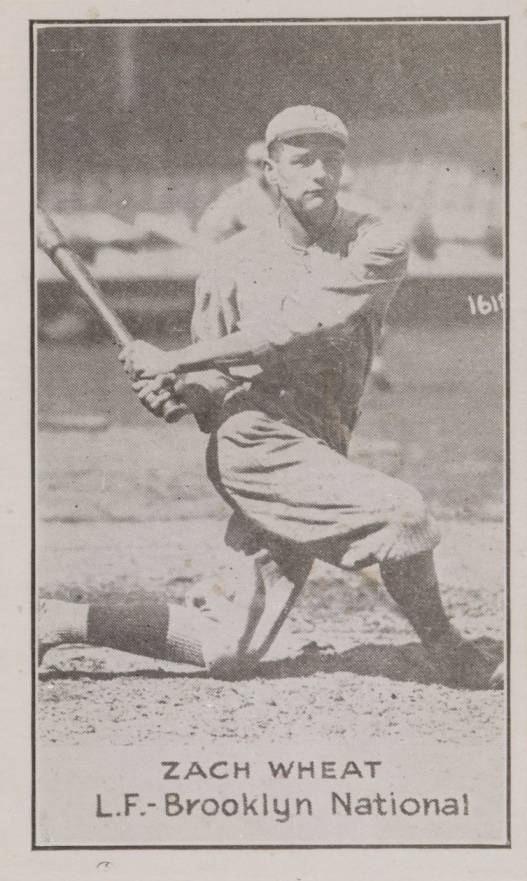 1921 National Caramel Zach Wheat #112 Baseball Card