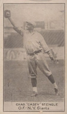 1921 National Caramel Chas. "Casey" Stengle #105 Baseball Card
