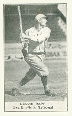 1921 National Caramel Goldie Rapp #85 Baseball Card