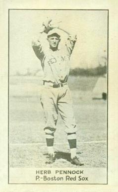 1921 National Caramel Herb Pennock #78 Baseball Card