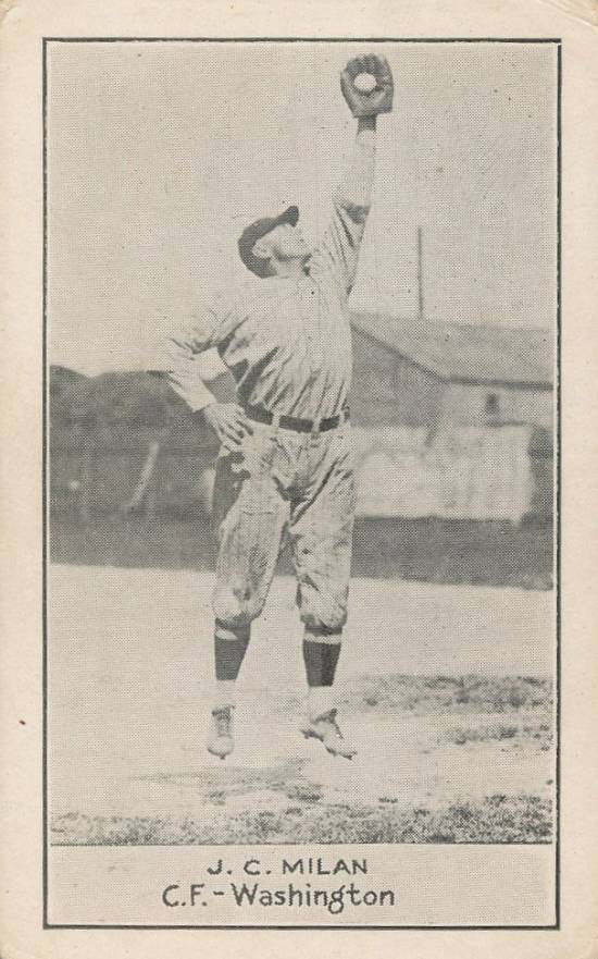 1921 National Caramel J.C. Milan #68 Baseball Card