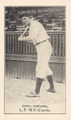 1921 National Caramel Emil Meusel #67 Baseball Card