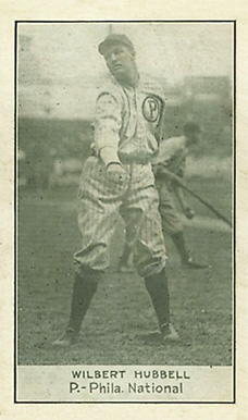 1921 National Caramel Wilbert Hubbell #50 Baseball Card