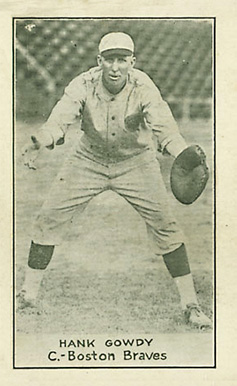 1921 National Caramel Hank Gowdy #36 Baseball Card